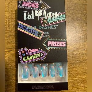 Neon Lights & Starry Nights, Neeve 🪩 Red Aspen Press On Nail Dashes